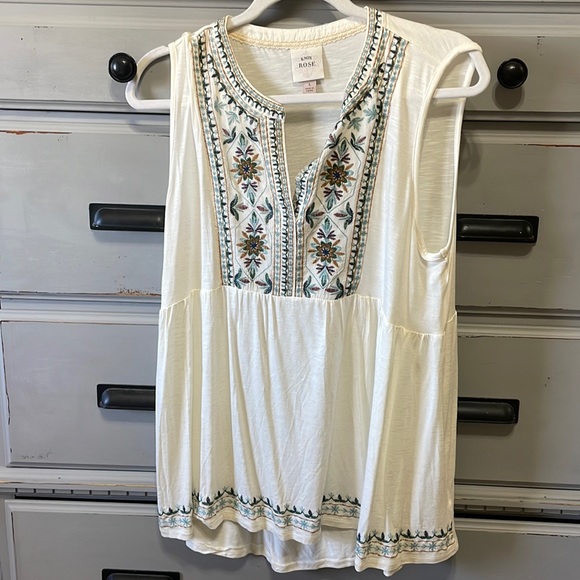 Knox Rose Tops - Knox Rose Boho Embroidered Top